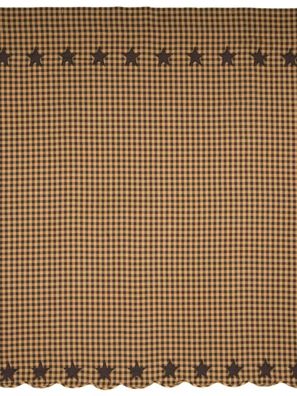 Primitive black star shower curtain 72